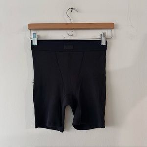 NWT Skims Boxer Briefs Black ribbed size‎ small